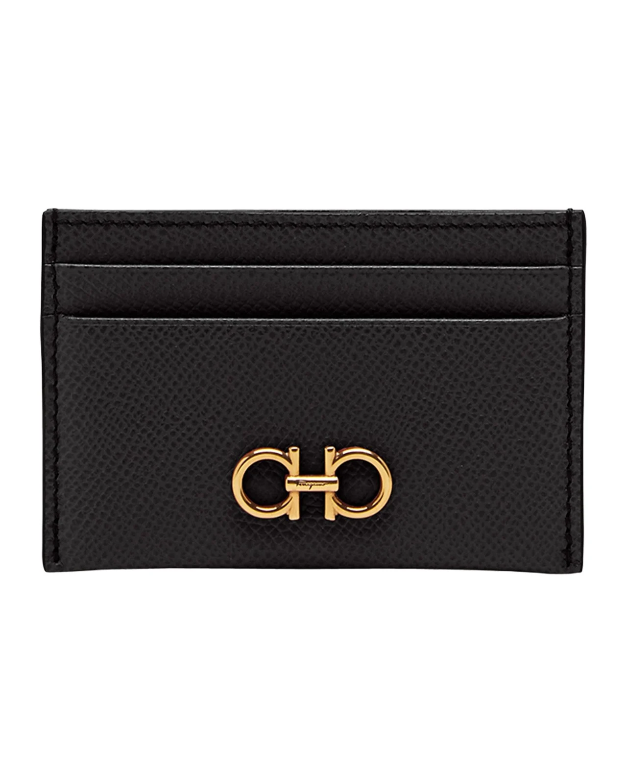 Ferragamo Gancini Leather Card Case