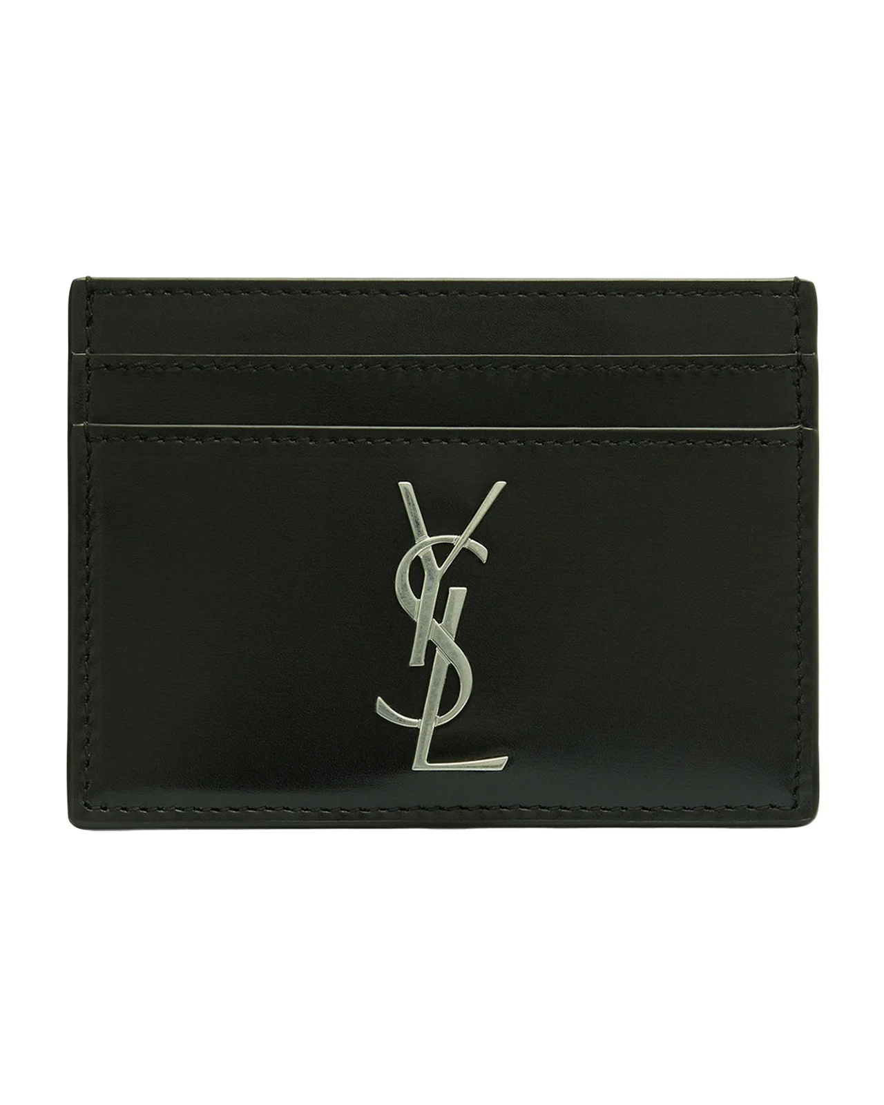 Men's YSL Monogram Leather Card Case Men's YSL Monogram Leather Card Case