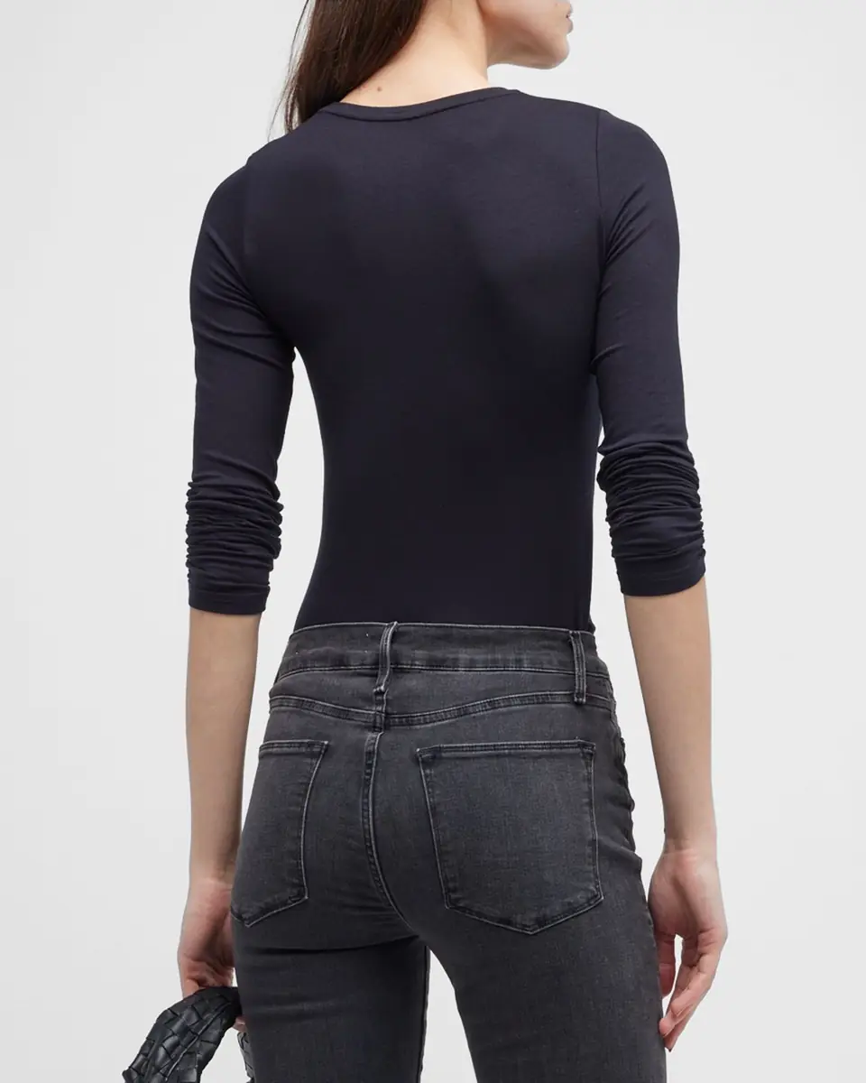 MAJESTIC FILATURES Soft Touch Flat-Edge Long-Sleeve Crewneck Top | Thumbnail 3 MAJESTIC FILATURES Soft Touch Flat-Edge Long-Sleeve Crewneck Top | Thumbnail 3