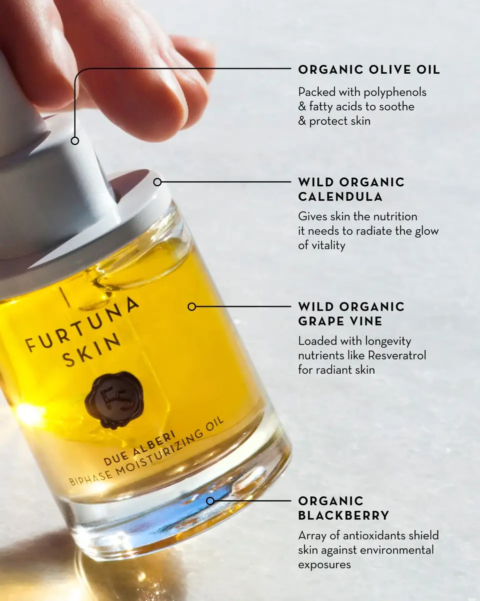Furtuna Skin Due Alberi Biphase Moisturizing Oil, 1 oz. | Thumbnail 4 Furtuna Skin Due Alberi Biphase Moisturizing Oil, 1 oz. | Thumbnail 4