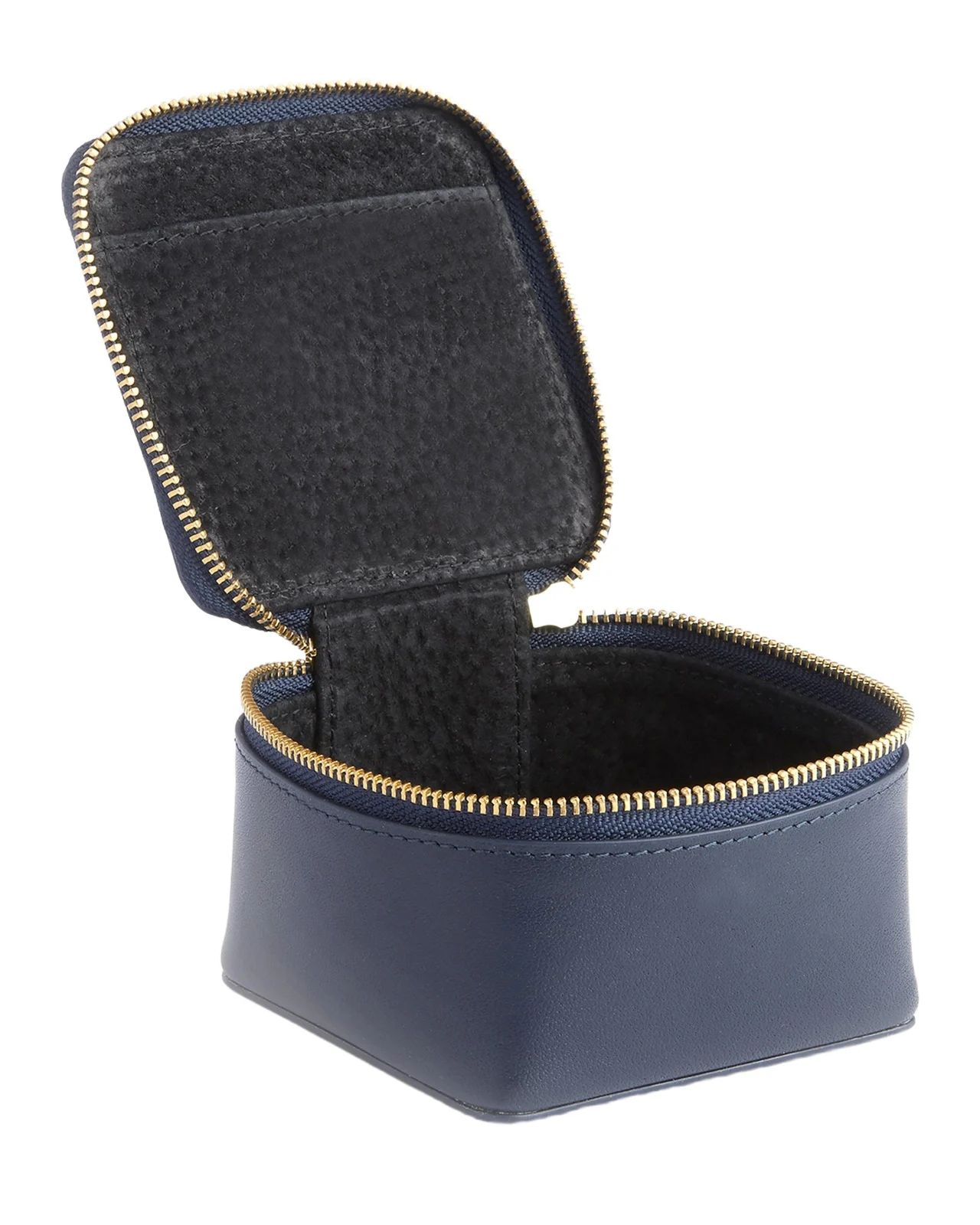 Monogrammed Leather Jewelry Trinket Case, Personalized