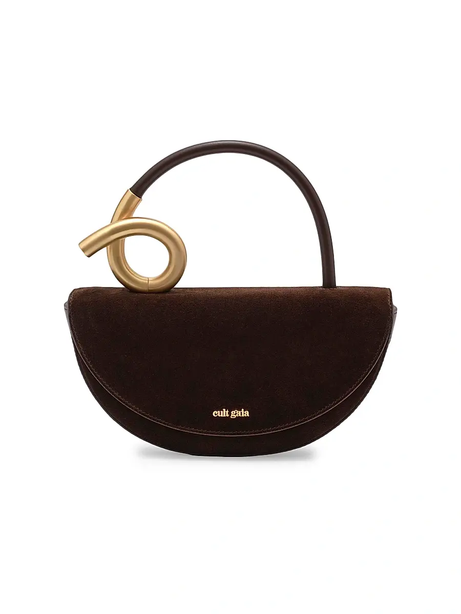 Cult Gaia Women's Azariah Suede Top Handle Bag