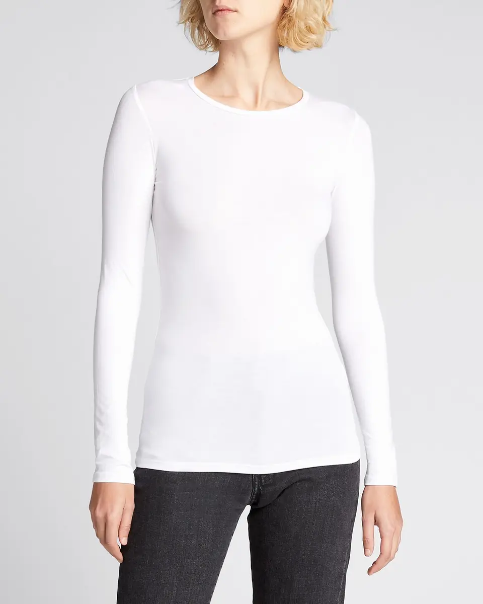 MAJESTIC FILATURES Soft Touch Flat-Edge Long-Sleeve Crewneck Top | Thumbnail 2 MAJESTIC FILATURES Soft Touch Flat-Edge Long-Sleeve Crewneck Top | Thumbnail 2