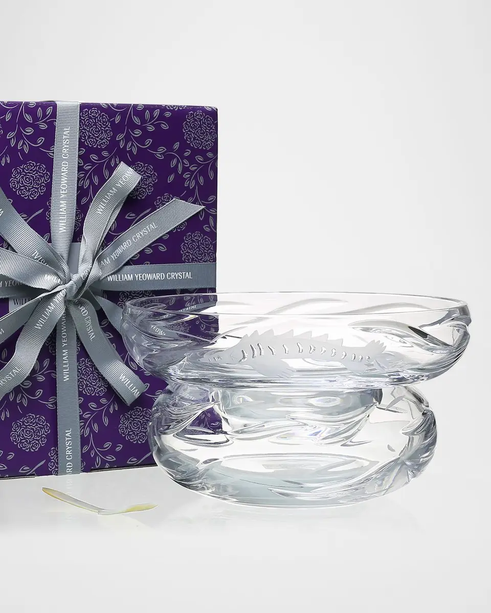 William Yeoward Crystal Persephone Caviar Server w/ Mother-of-Pearl Spoon | Thumbnail 2