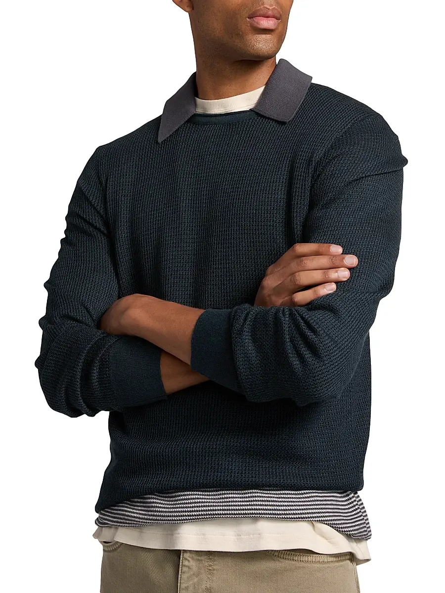 rag & bone Men's Gregory Wool-Blend Crewneck Sweater | Thumbnail 6 rag & bone Men's Gregory Wool-Blend Crewneck Sweater | Thumbnail 6