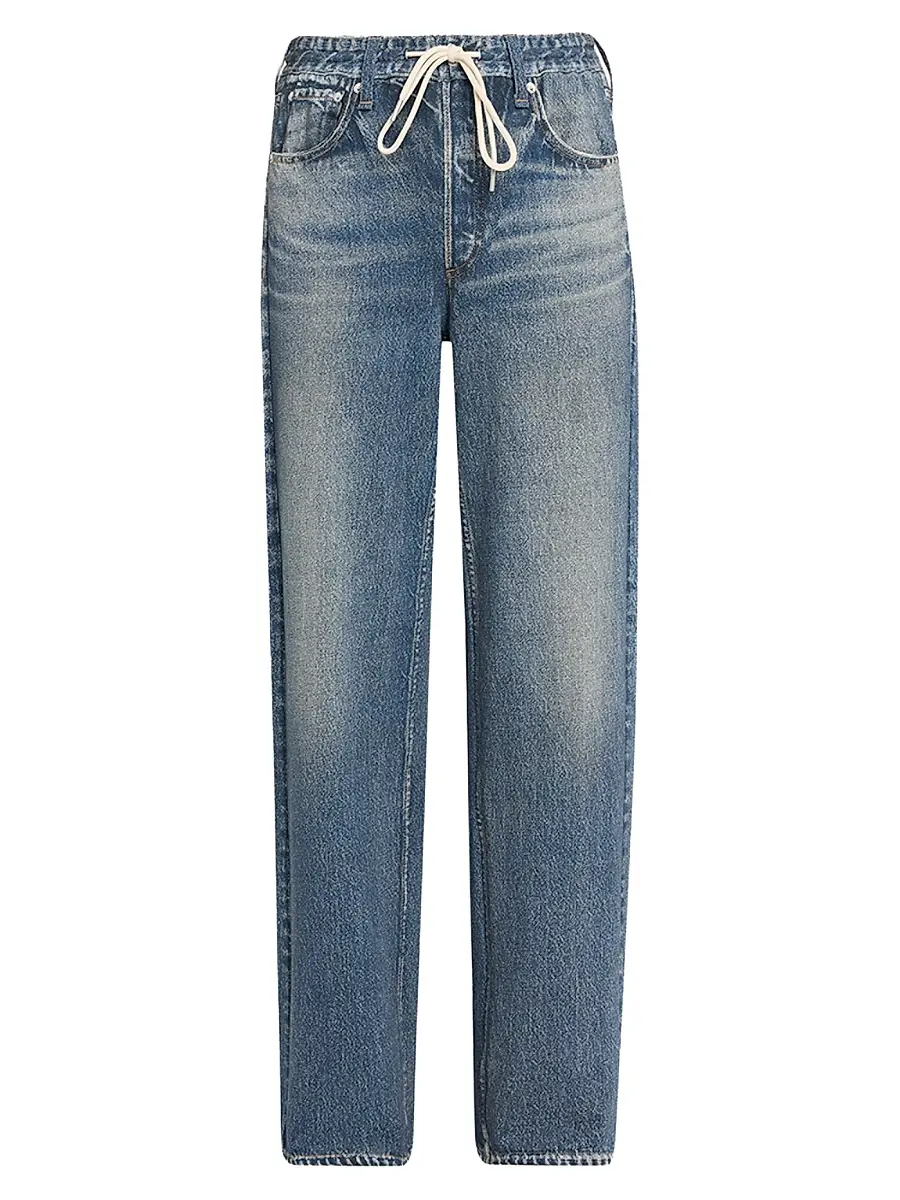 rag & bone Women's rb Miramar Terry Wide-Leg Pants