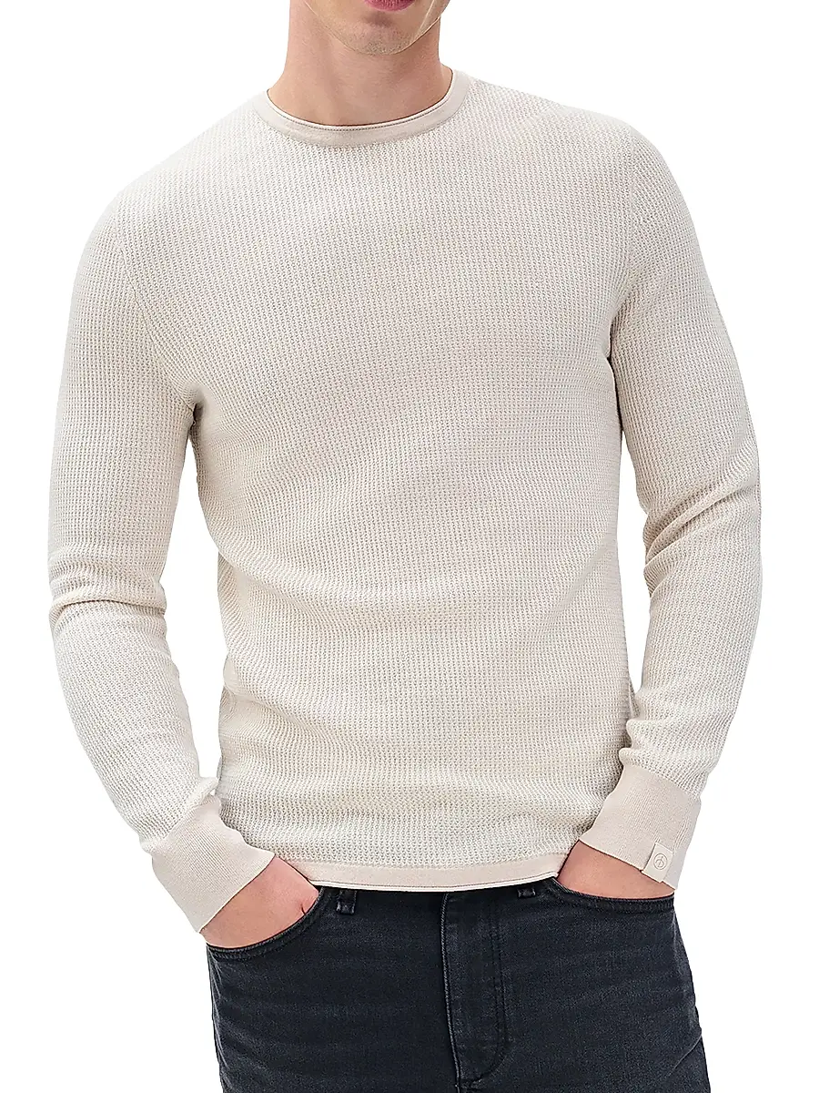 rag & bone Men's Gregory Wool-Blend Crewneck Sweater | Thumbnail 4 rag & bone Men's Gregory Wool-Blend Crewneck Sweater | Thumbnail 4
