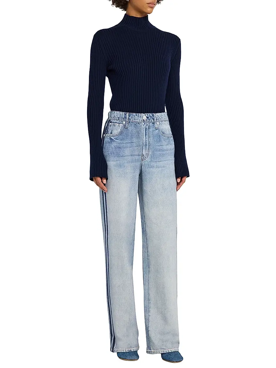 rag & bone Women's rb Miramar Terry Wide-Leg Track Pants | Thumbnail 2 rag & bone Women's rb Miramar Terry Wide-Leg Track Pants | Thumbnail 2