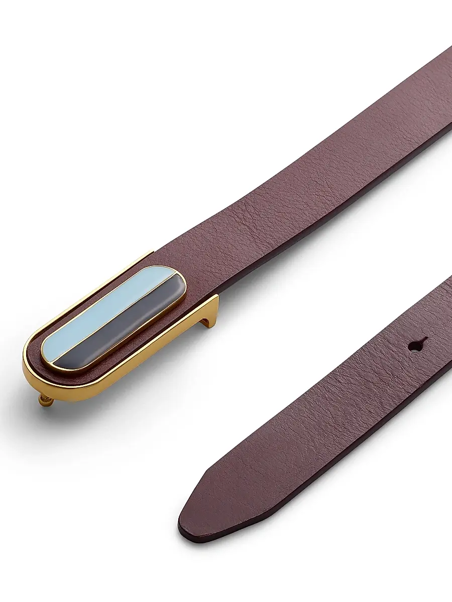 rag & bone Women's Lenox Enamel Plate Buckle Belt | Thumbnail 2 rag & bone Women's Lenox Enamel Plate Buckle Belt | Thumbnail 2