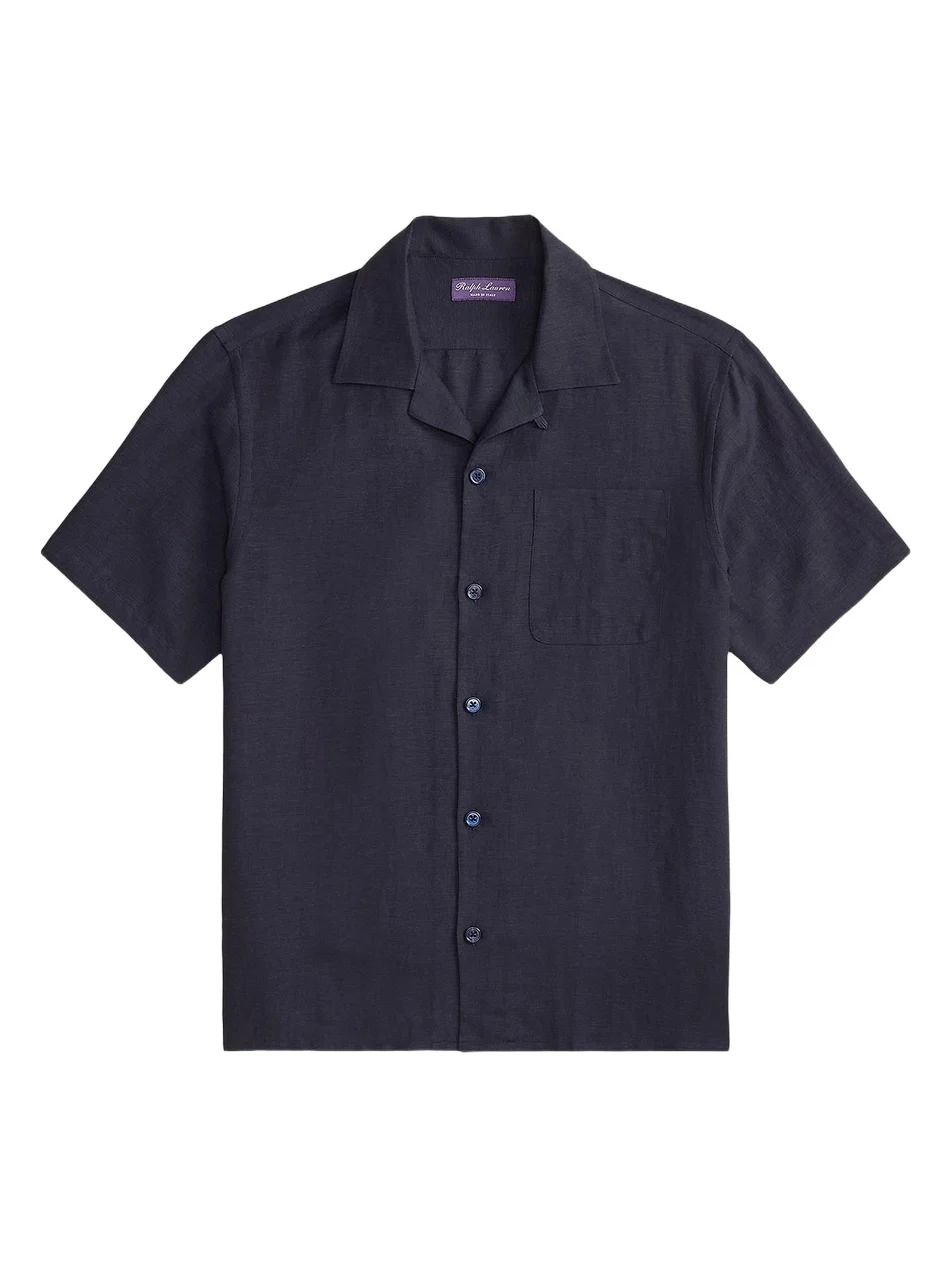 Men's Silk-Linen Camp Shirt Men's Silk-Linen Camp Shirt