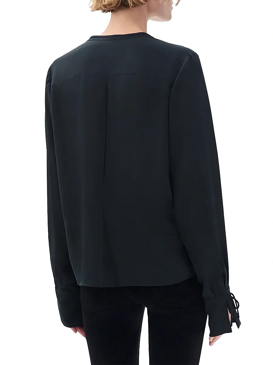 rag & bone Women's Arden Pleated Blouse | Thumbnail 5 rag & bone Women's Arden Pleated Blouse | Thumbnail 5