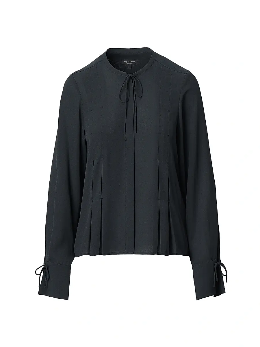 rag & bone Women's Arden Pleated Blouse