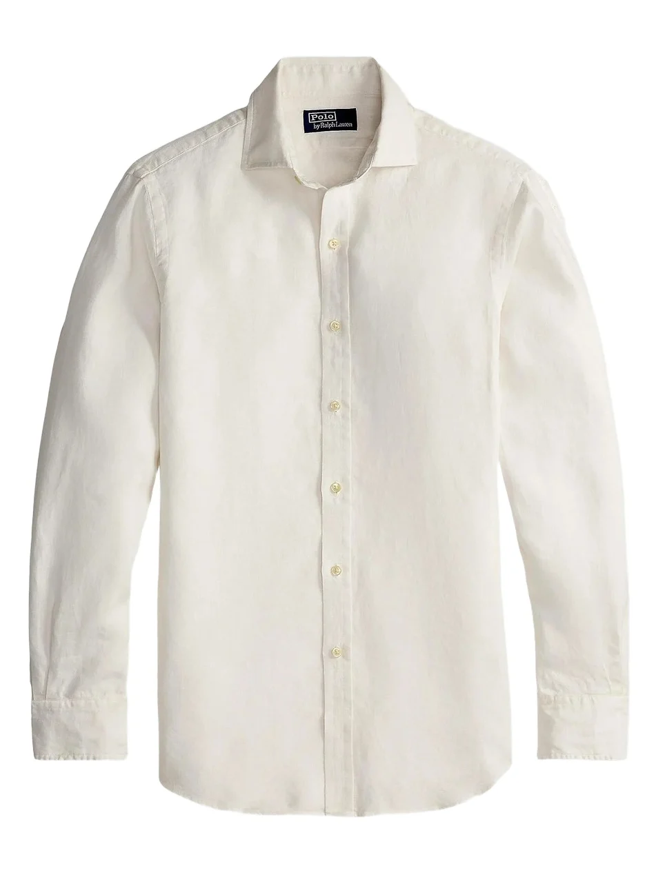 Men's Slub Linen Button-Front Shirt Men's Slub Linen Button-Front Shirt