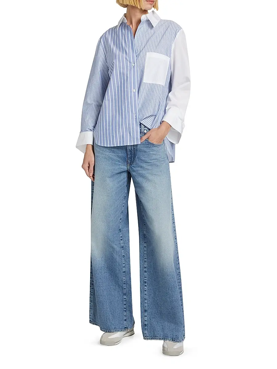 TWP Women's Tiny Dancer Wide-Leg Jeans | Thumbnail 2