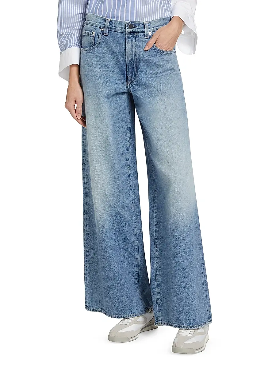 TWP Women's Tiny Dancer Wide-Leg Jeans | Thumbnail 3