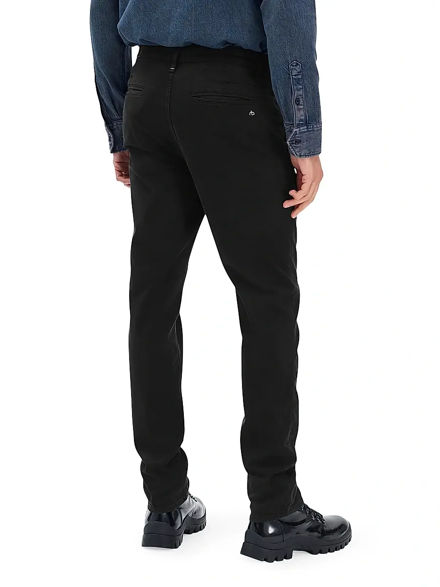 rag & bone Men's Fit 3 Stretch-Twill Mid-Rise Straight-Leg Chino Pants | Thumbnail 4 rag & bone Men's Fit 3 Stretch-Twill Mid-Rise Straight-Leg Chino Pants | Thumbnail 4