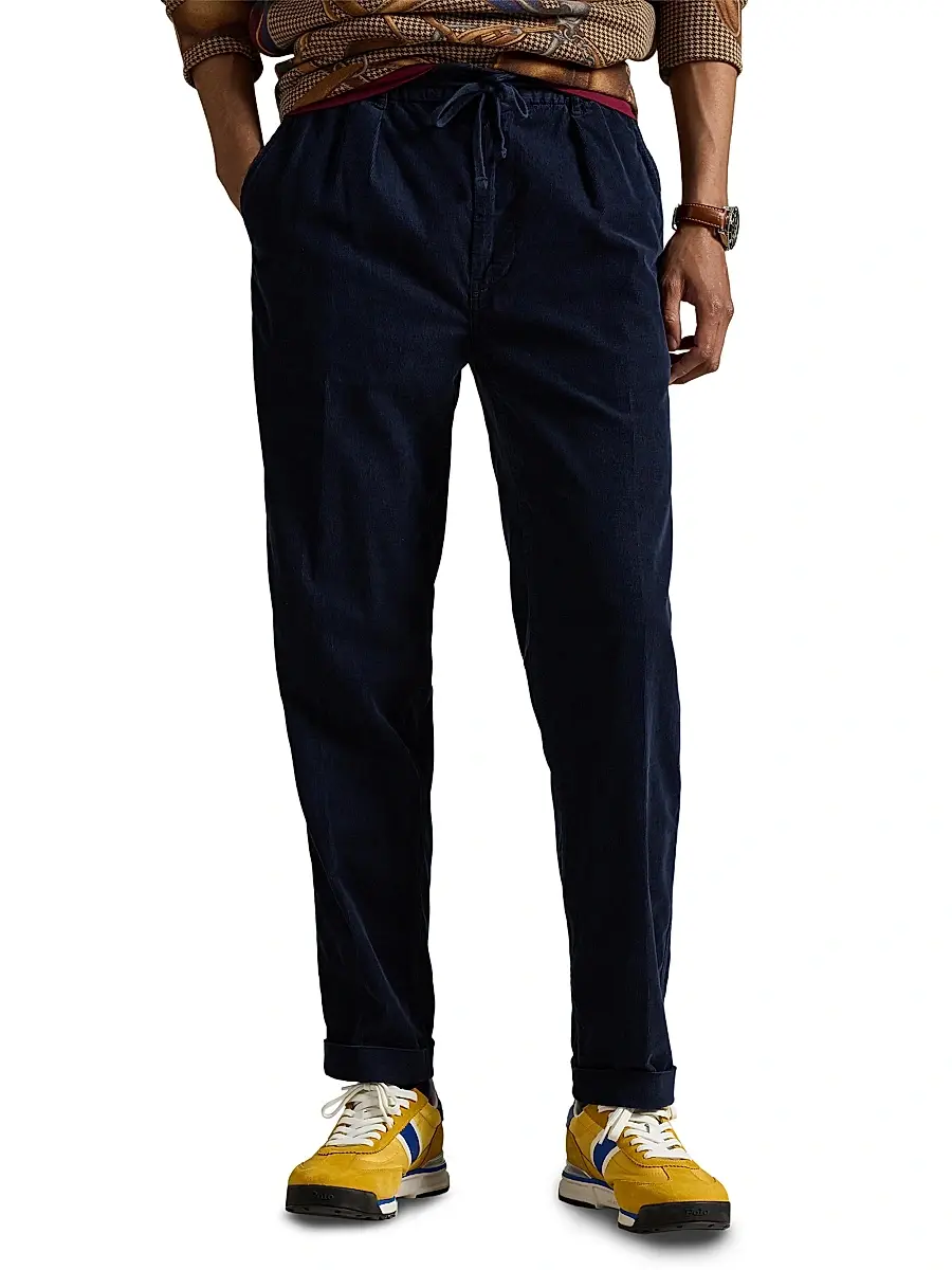 Polo Ralph Lauren Men's Stretch-Cotton Drawstring Pants | Thumbnail 3 Polo Ralph Lauren Men's Stretch-Cotton Drawstring Pants | Thumbnail 3