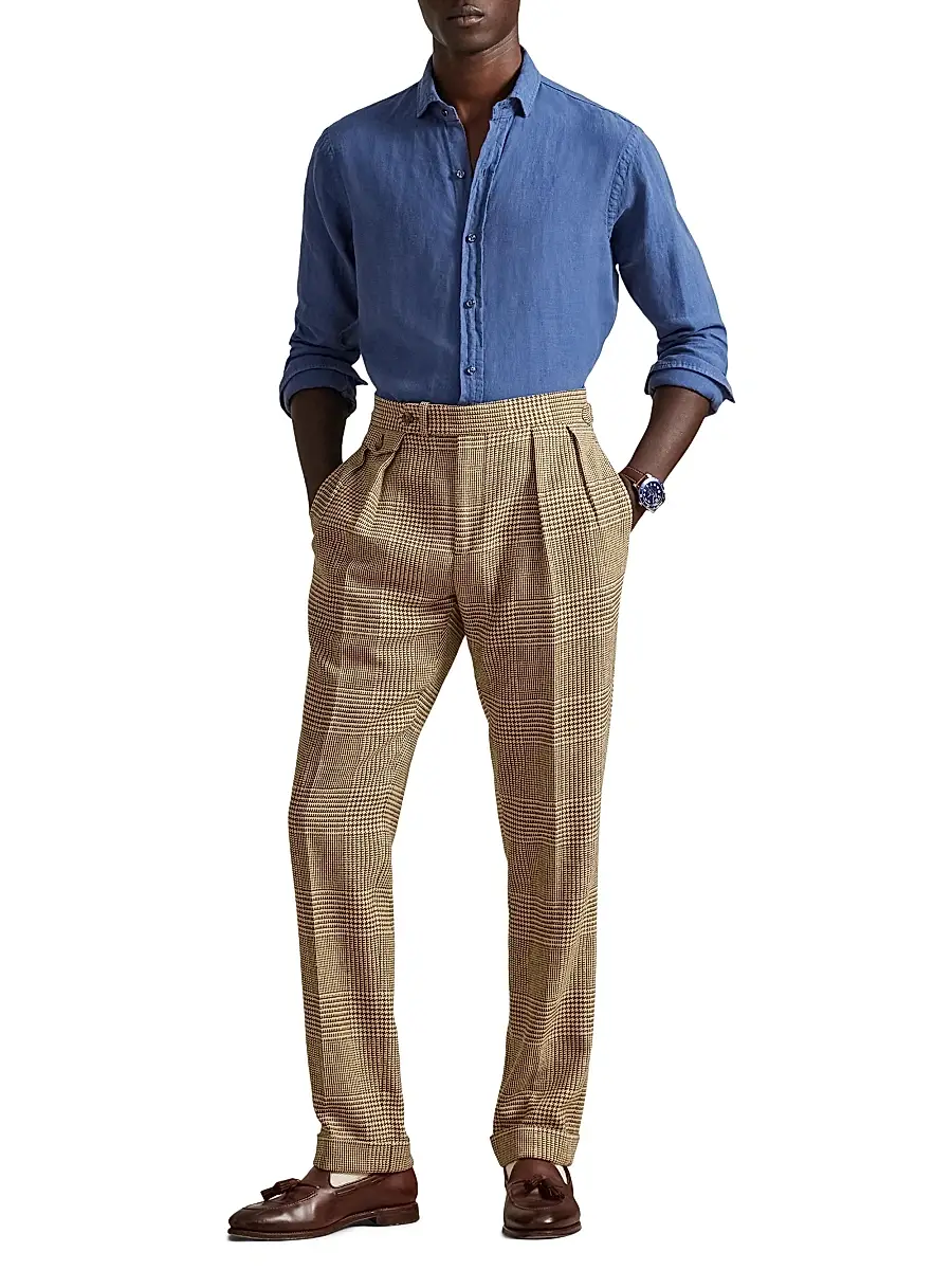 Polo Ralph Lauren Men's Slub Linen Button-Front Shirt | Thumbnail 2 Polo Ralph Lauren Men's Slub Linen Button-Front Shirt | Thumbnail 2