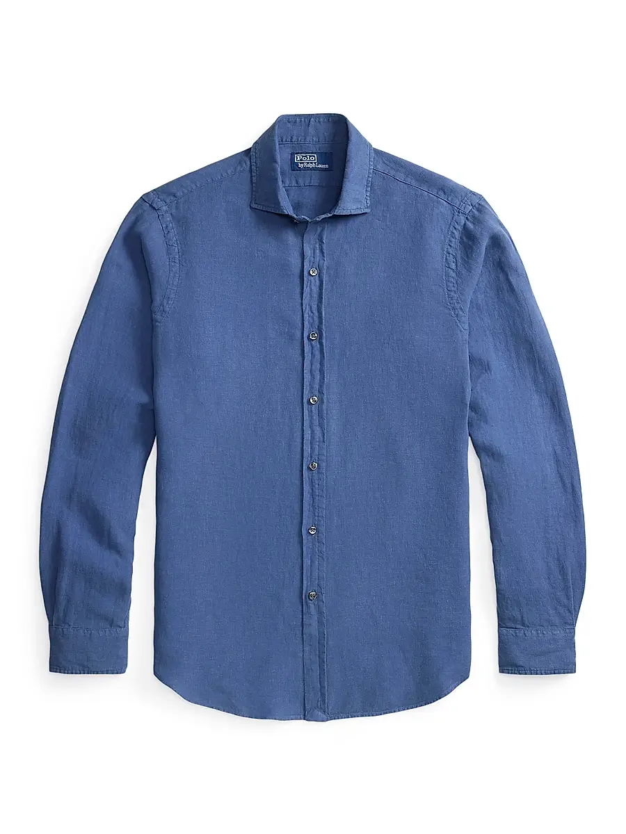 Polo Ralph Lauren Men's Slub Linen Button-Front Shirt