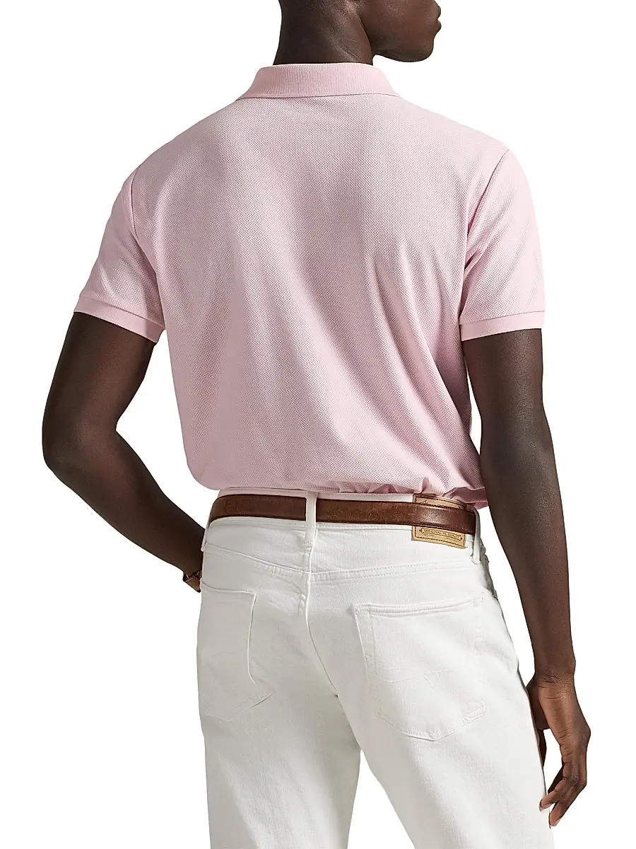 Polo Ralph Lauren Men's Honeycomb Cotton Polo Shirt | Thumbnail 4 Polo Ralph Lauren Men's Honeycomb Cotton Polo Shirt | Thumbnail 4