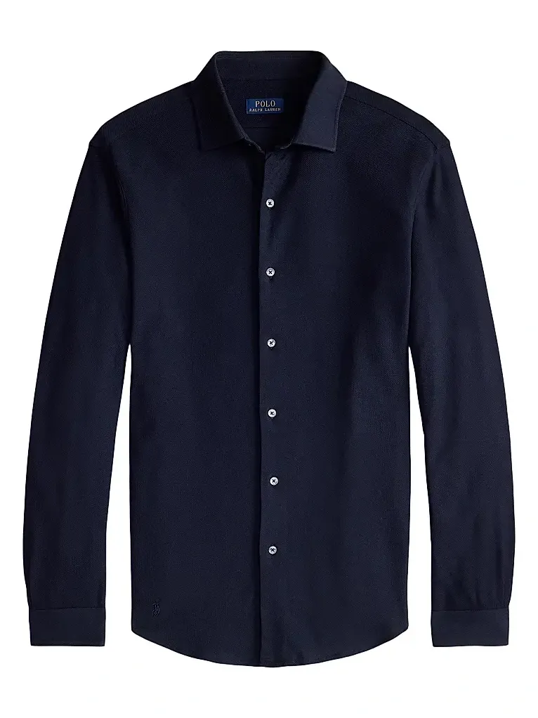 Men's Textured Honeycomb Cotton Shirt Men's Textured Honeycomb Cotton Shirt
