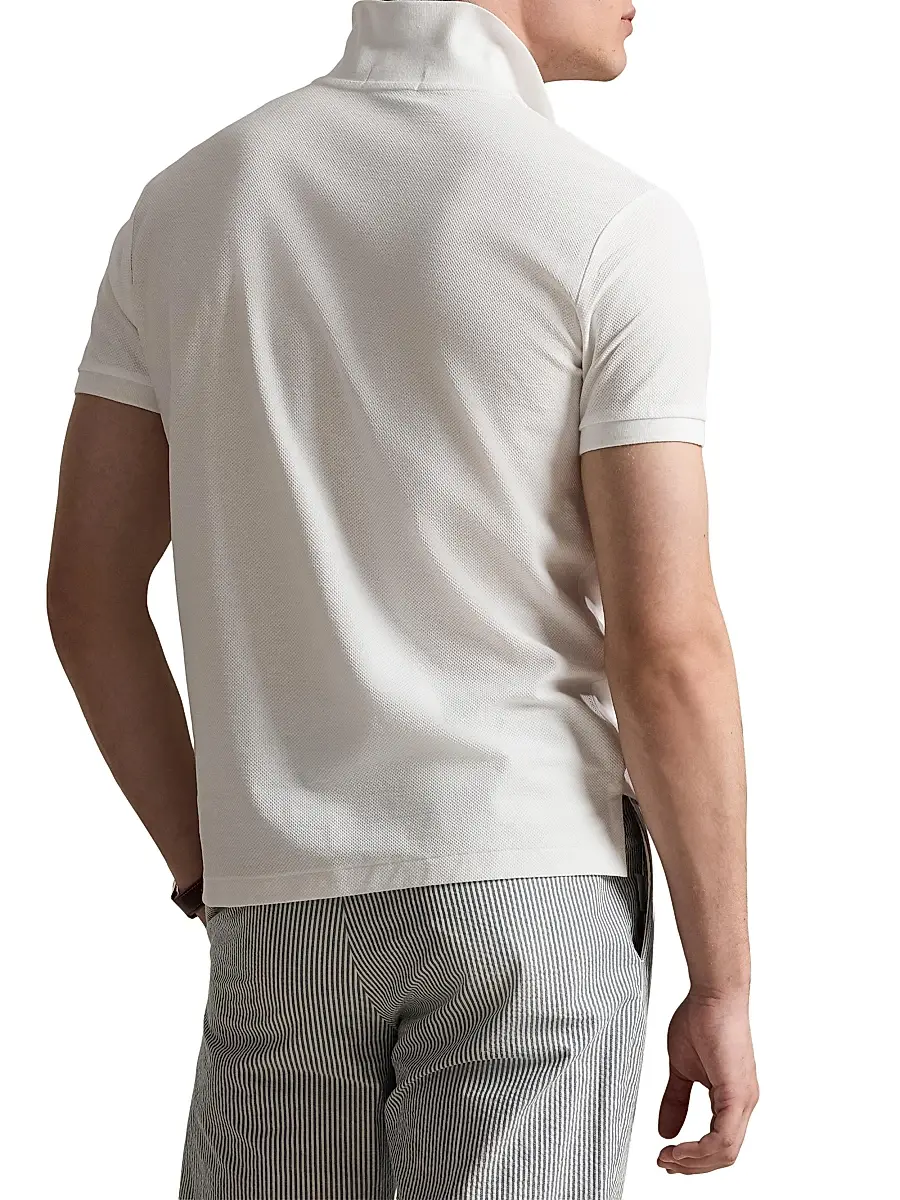Polo Ralph Lauren Men's Honeycomb Cotton Polo Shirt | Thumbnail 4