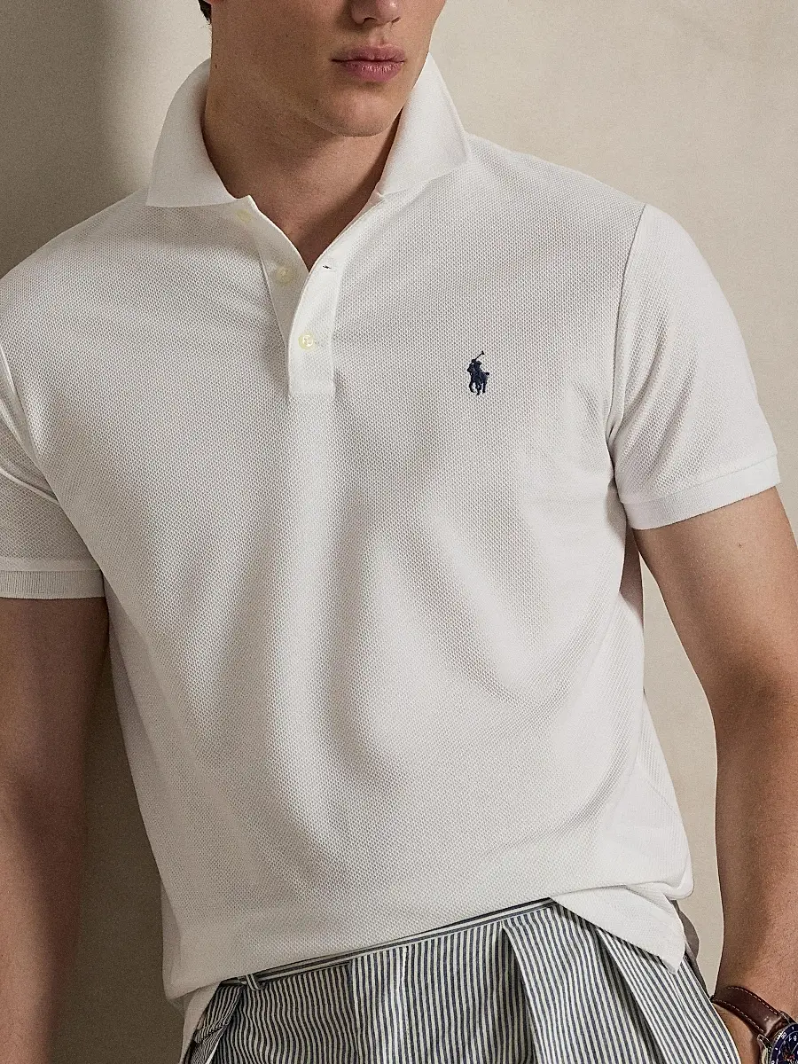 Polo Ralph Lauren Men's Honeycomb Cotton Polo Shirt | Thumbnail 5