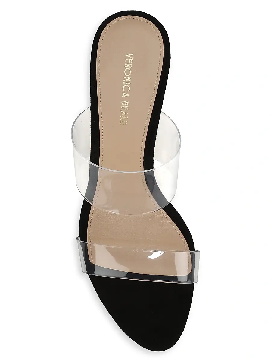 Veronica Beard Women's Asha 75MM Transparent Stiletto Sandals | Thumbnail 4 Veronica Beard Women's Asha 75MM Transparent Stiletto Sandals | Thumbnail 4