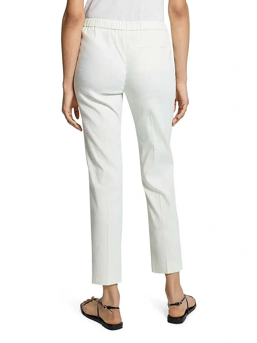 Theory Women's Treeca Linen Pull-On Crop Pants | Thumbnail 5 Theory Women's Treeca Linen Pull-On Crop Pants | Thumbnail 5