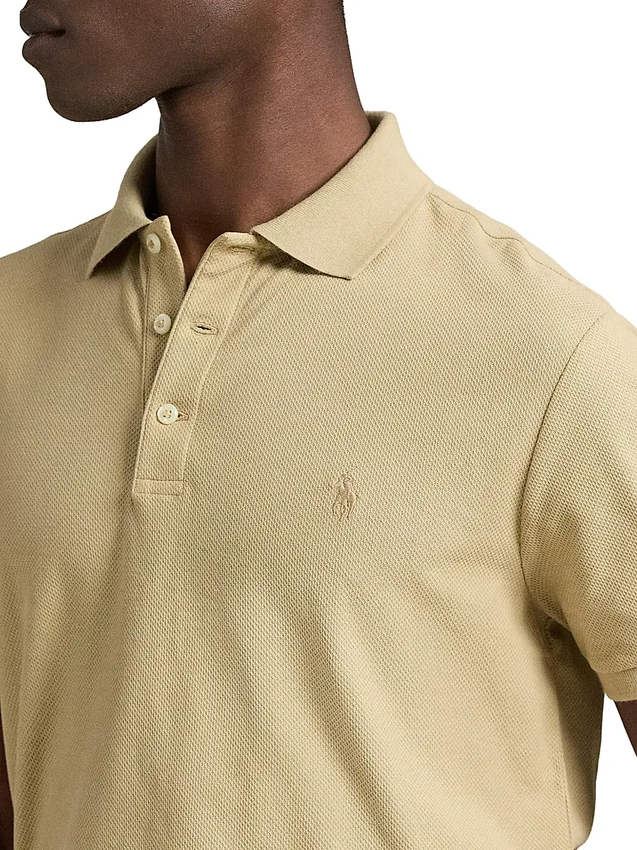 Polo Ralph Lauren Men's Honeycomb Cotton Polo Shirt | Thumbnail 5 Polo Ralph Lauren Men's Honeycomb Cotton Polo Shirt | Thumbnail 5