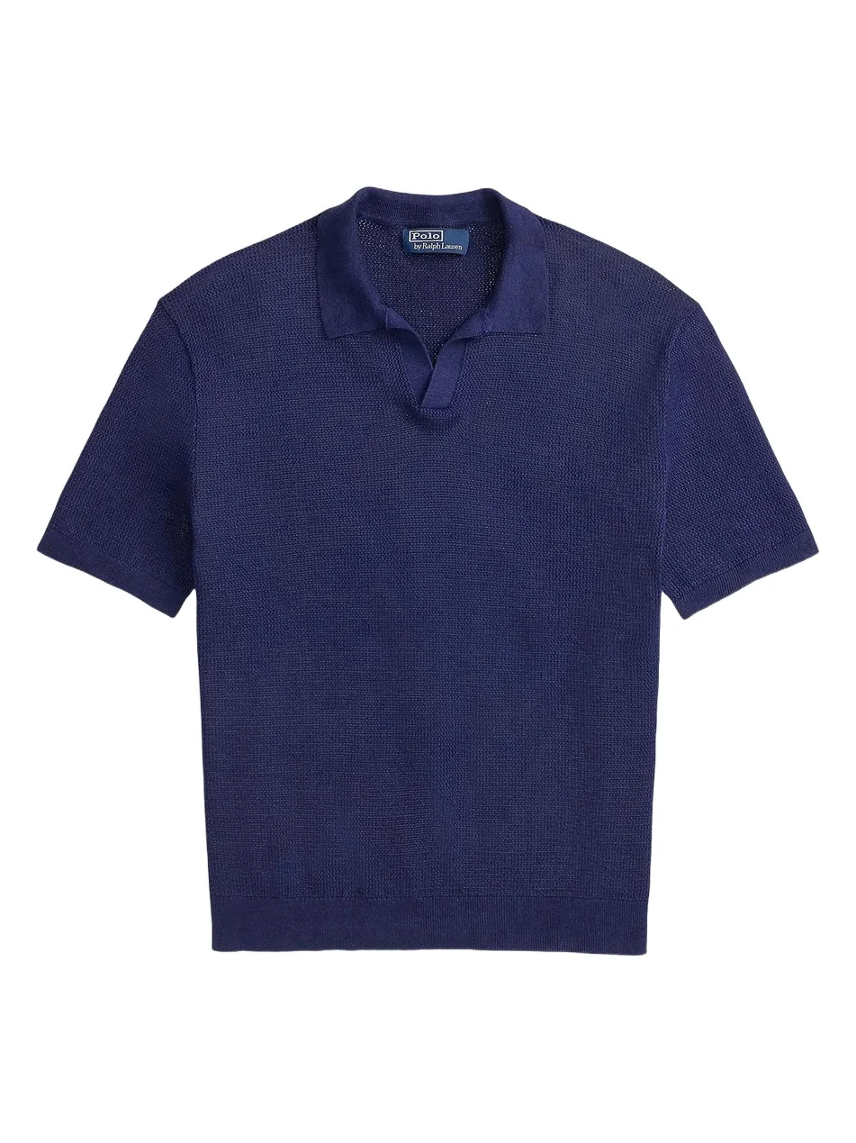 Polo Ralph Lauren Men's Knit Linen-Blend Polo Shirt