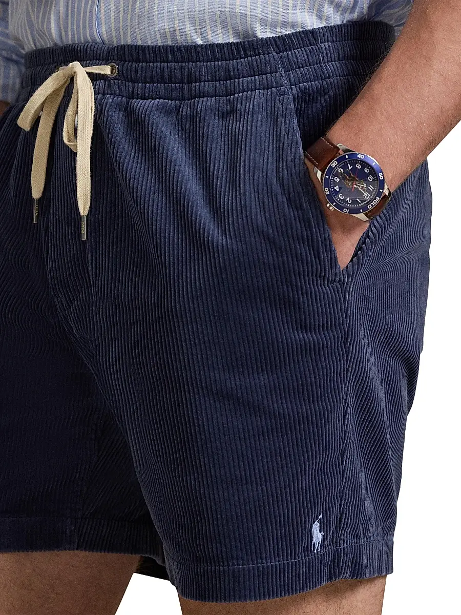 Polo Ralph Lauren Men's Logo Corduroy Drawstring Shorts | Thumbnail 5