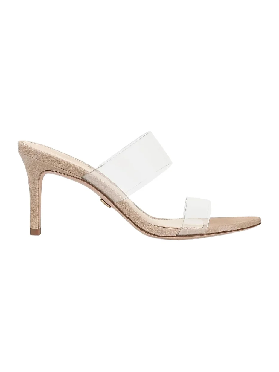 Veronica Beard Women's Asha 75MM Transparent Stiletto Sandals