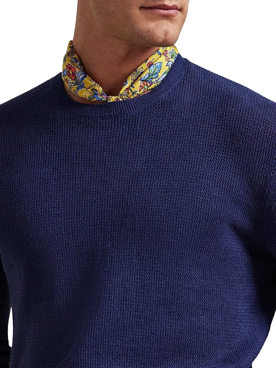 Polo Ralph Lauren Men's Better Linen Open-Knit Sweater | Thumbnail 6 Polo Ralph Lauren Men's Better Linen Open-Knit Sweater | Thumbnail 6
