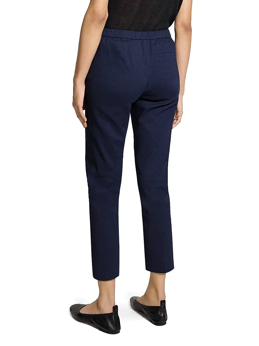 Theory Women's Treeca Linen Pull-On Crop Pants | Thumbnail 5 Theory Women's Treeca Linen Pull-On Crop Pants | Thumbnail 5