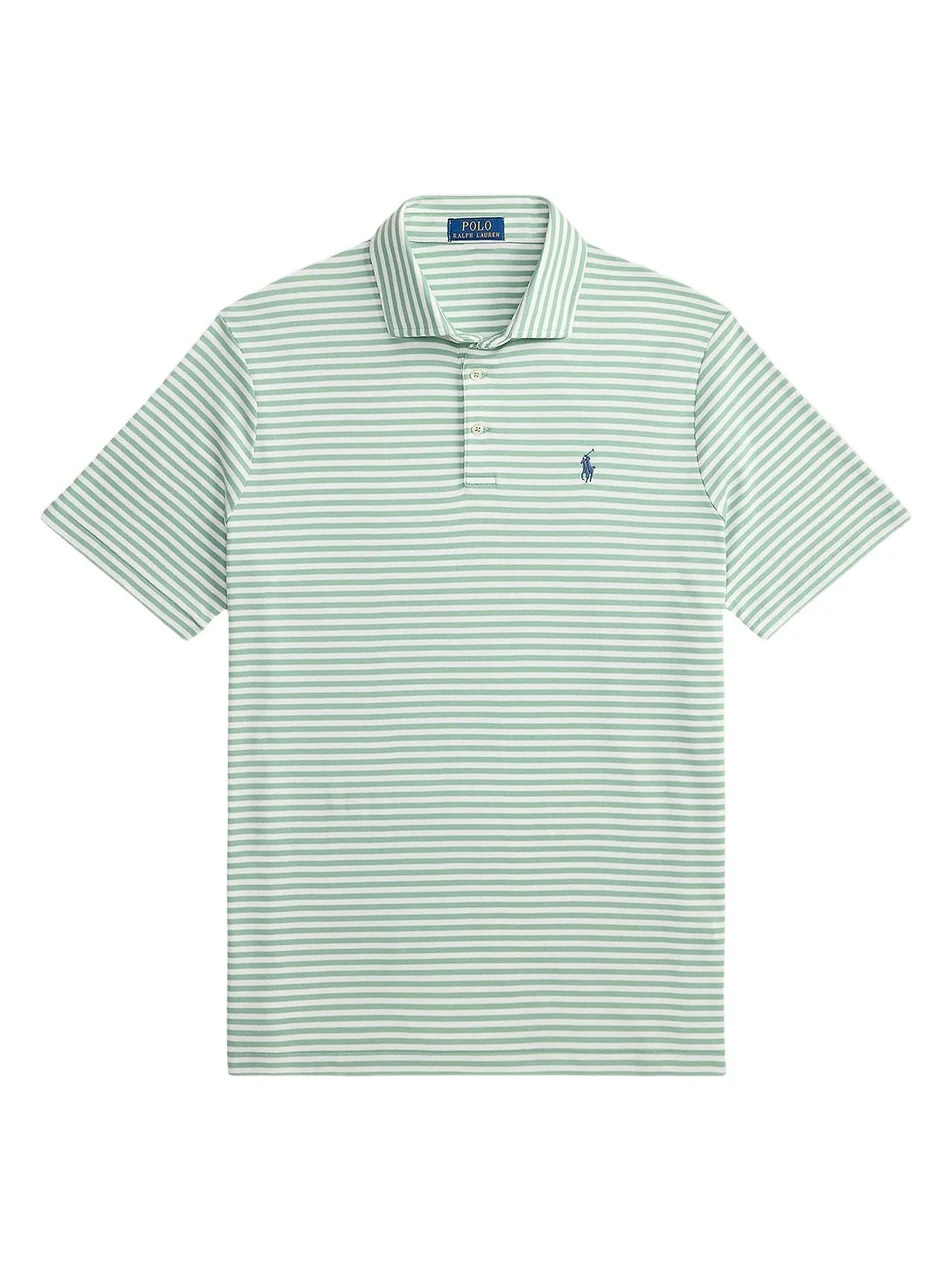 Polo Ralph Lauren Men's Striped Cotton Logo Polo Shirt