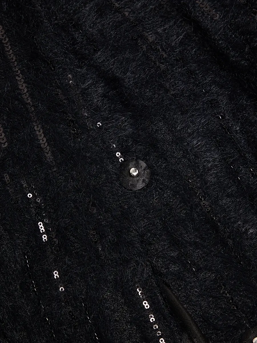 Milly Women's Rhinestone-Embellished Long Coat | Thumbnail 6