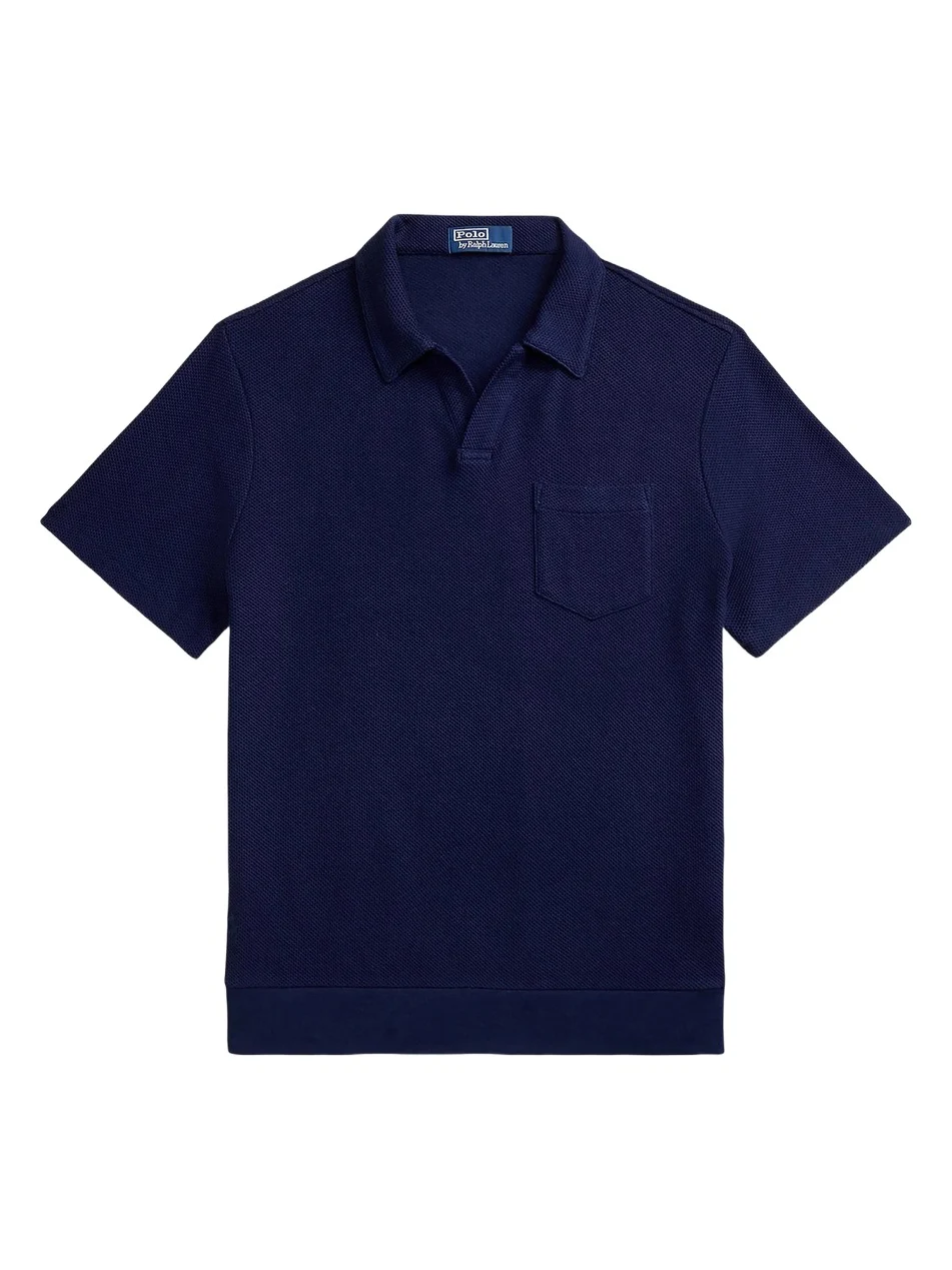 Polo Ralph Lauren Men's Textured Cotton Johnny Collar Polo