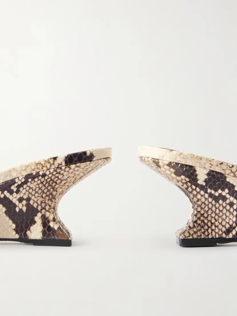 Paris Texas Nina 50 Snake-effect Leather Wedge Sandals | Thumbnail 5 Paris Texas Nina 50 Snake-effect Leather Wedge Sandals | Thumbnail 5