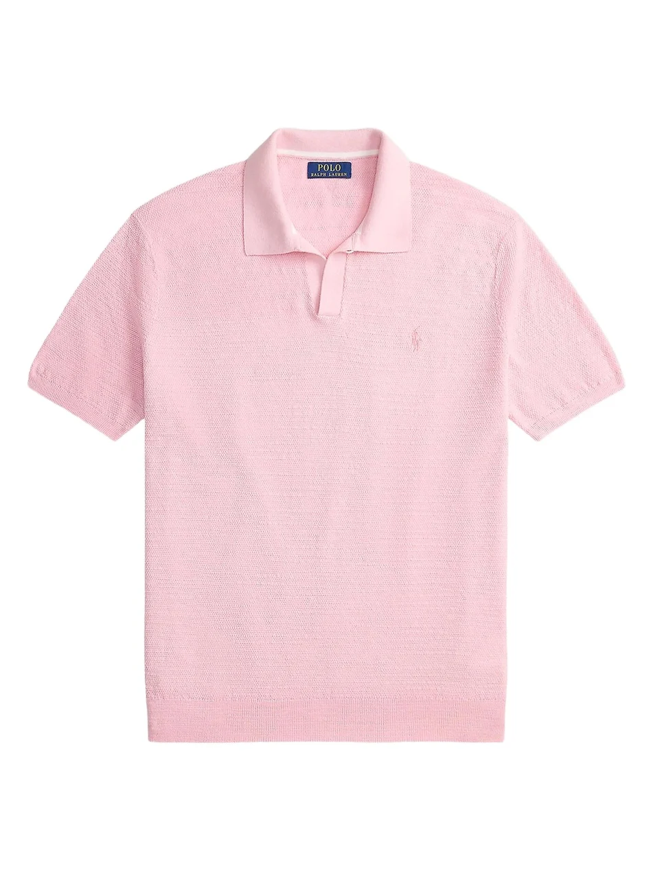 Polo Ralph Lauren Men's Cotton-Linen Knit Polo Shirt