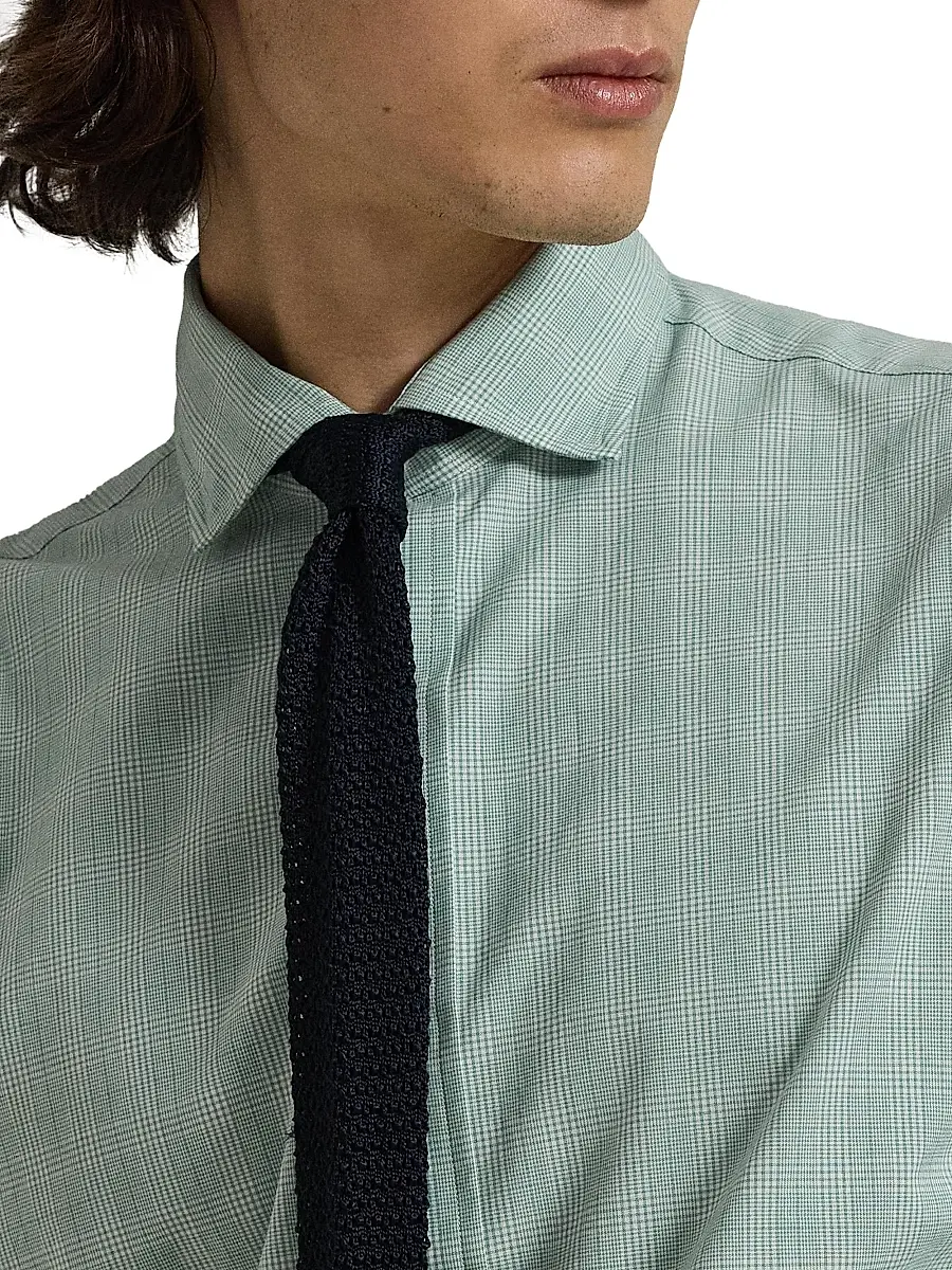 Polo Ralph Lauren Men's Check Cotton Poplin Shirt | Thumbnail 5 Polo Ralph Lauren Men's Check Cotton Poplin Shirt | Thumbnail 5