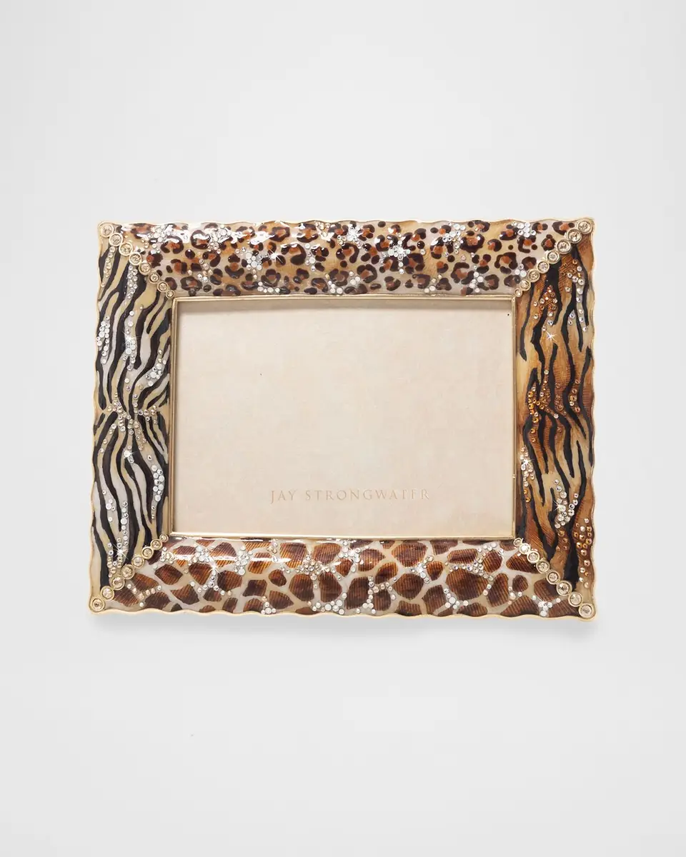 Jay Strongwater 5" x 7" Mixed Animal-Print Picture Frame | Thumbnail 2 Jay Strongwater 5" x 7" Mixed Animal-Print Picture Frame | Thumbnail 2