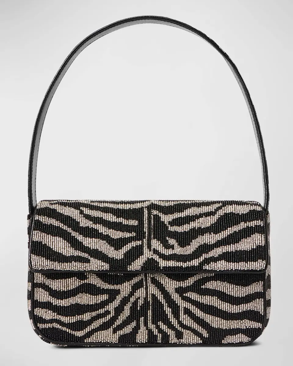 Staud Tommy Two-Tone Beaded Shoulder Bag | Thumbnail 2