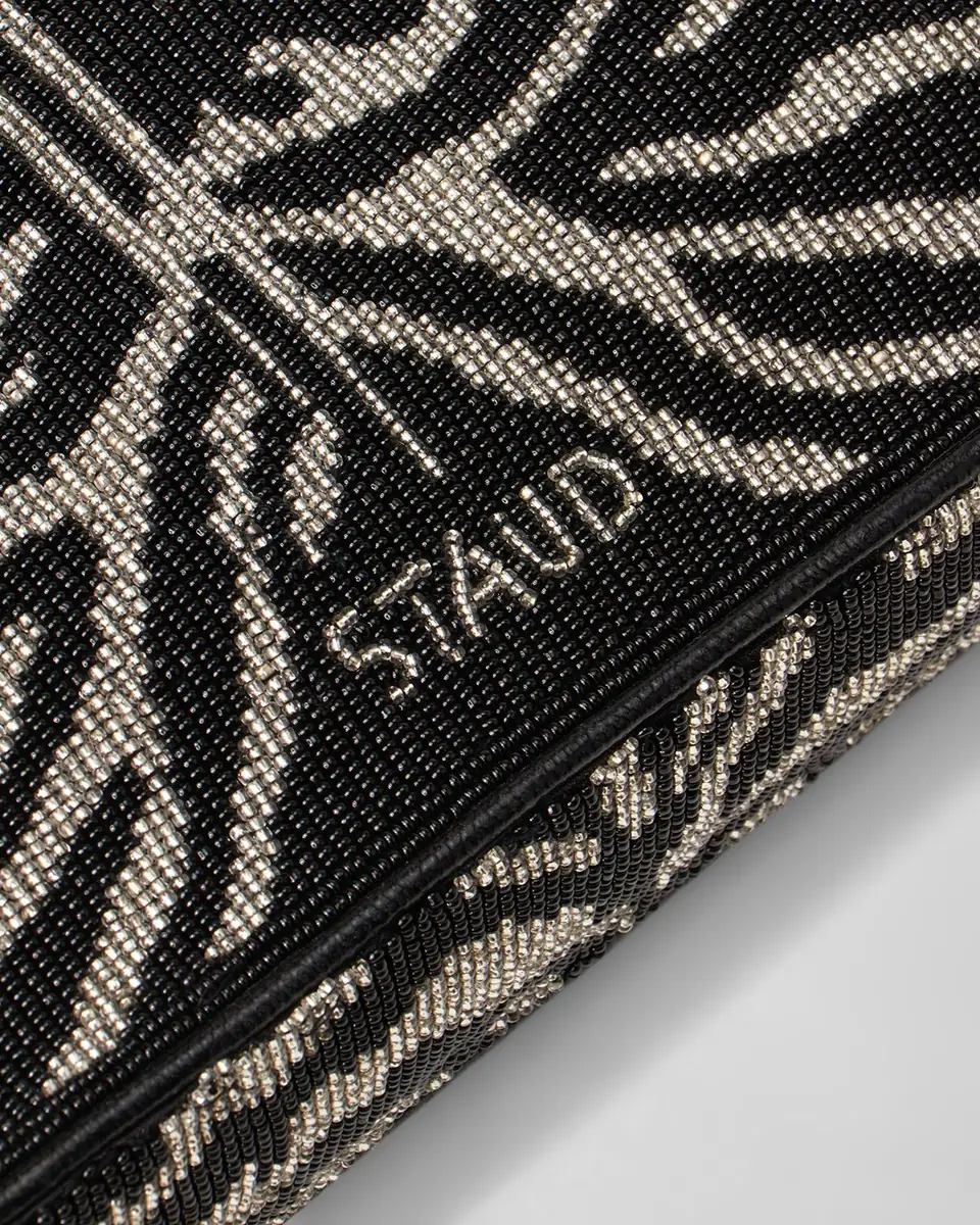 Staud Tommy Two-Tone Beaded Shoulder Bag | Thumbnail 4
