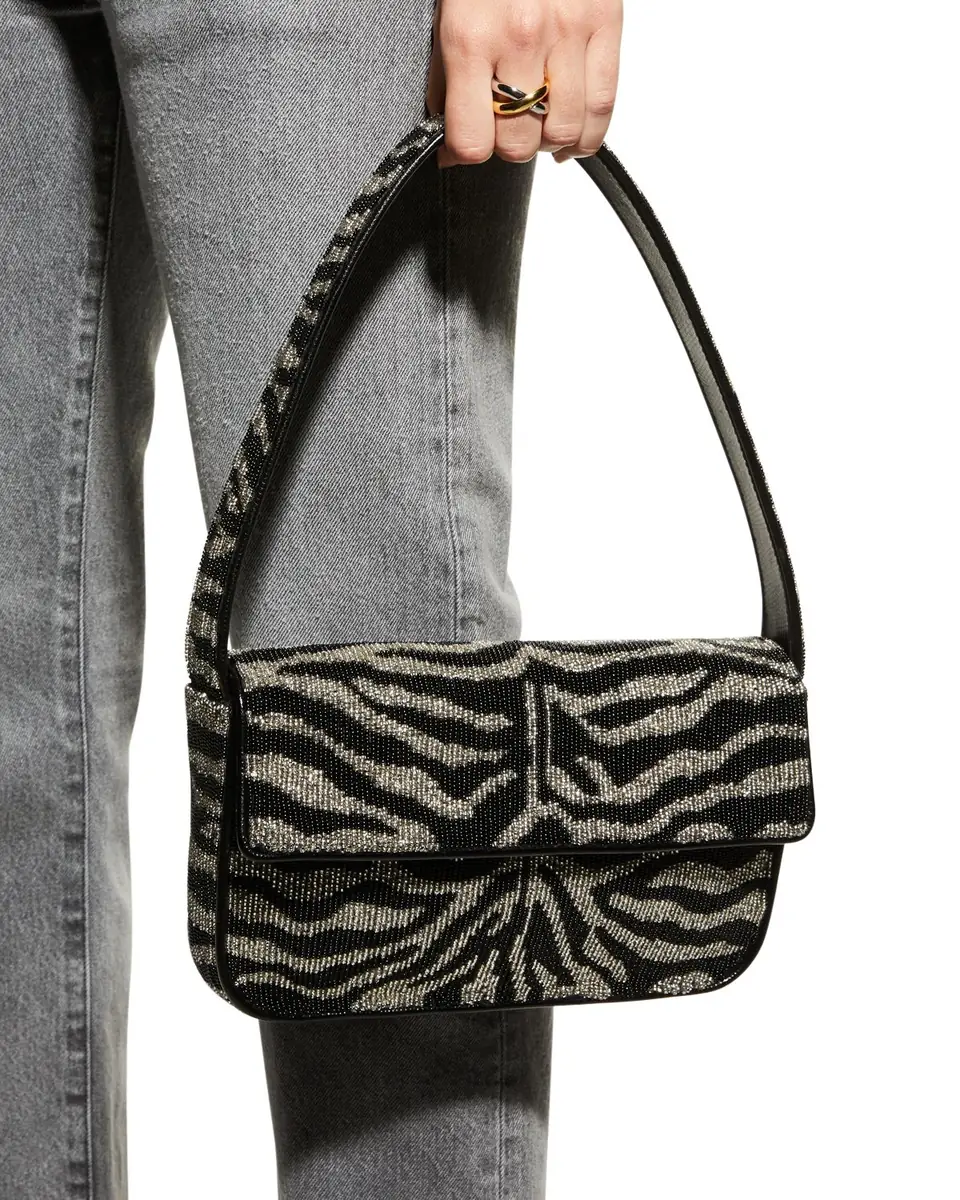 Staud Tommy Two-Tone Beaded Shoulder Bag | Thumbnail 5