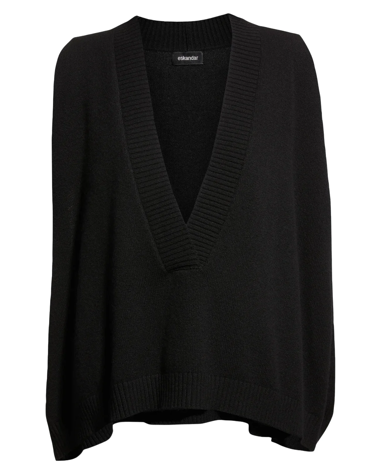 Eskandar Deep V-Neck Cashmere Vest