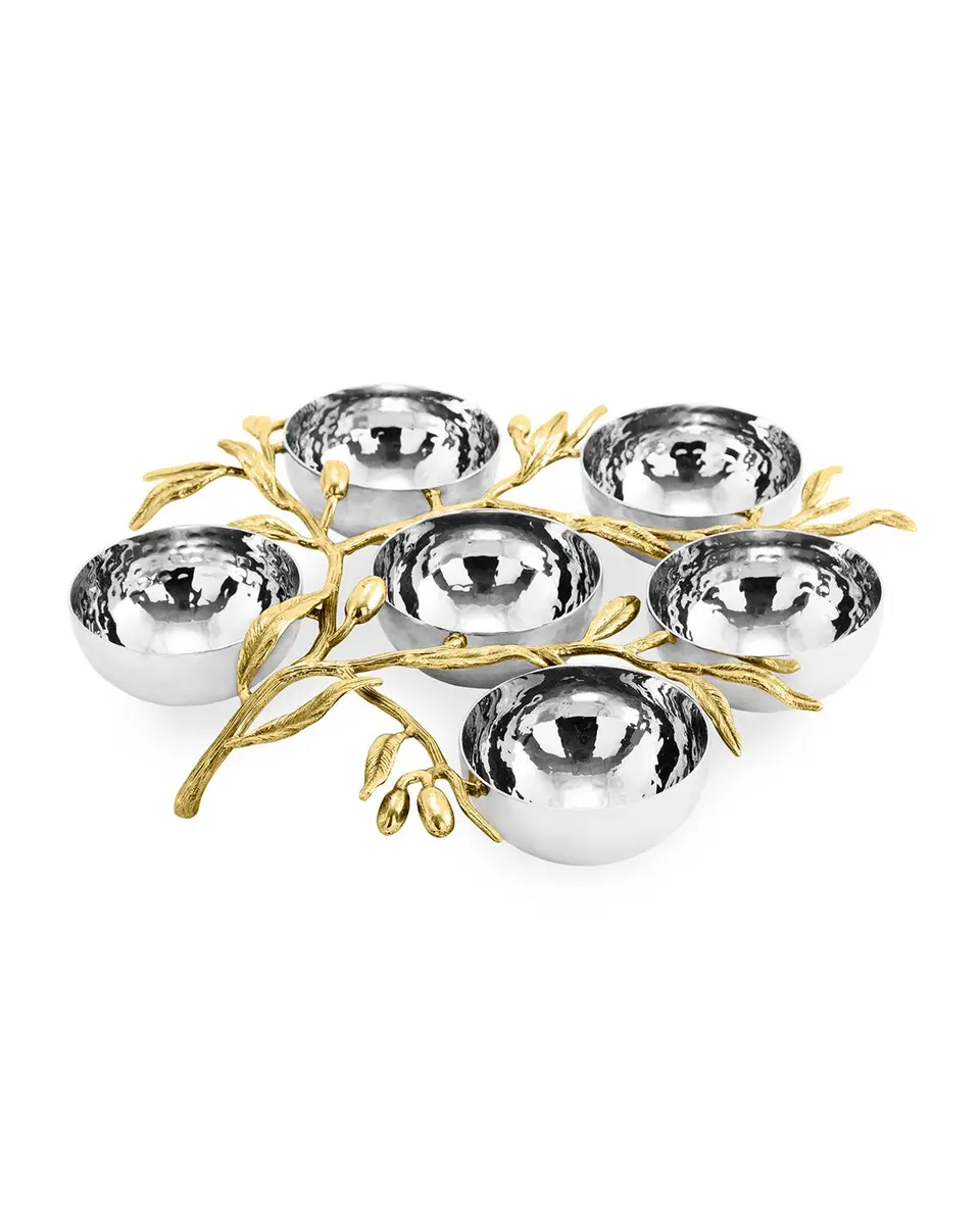 Michael Aram Olive Branch 6-Compartment Serving Plate
