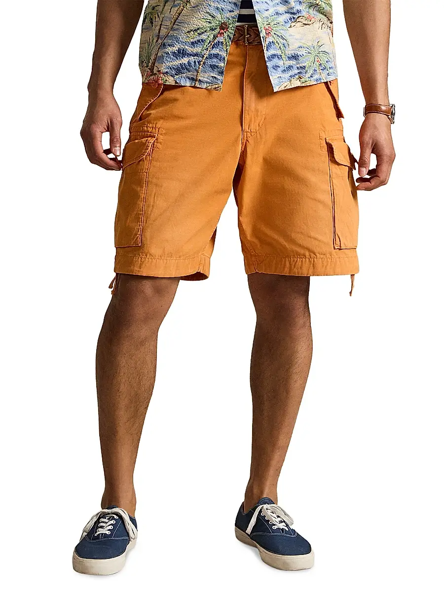 Polo Ralph Lauren Men's Garment-Dyed Ripstop Cargo Shorts | Thumbnail 3 Polo Ralph Lauren Men's Garment-Dyed Ripstop Cargo Shorts | Thumbnail 3