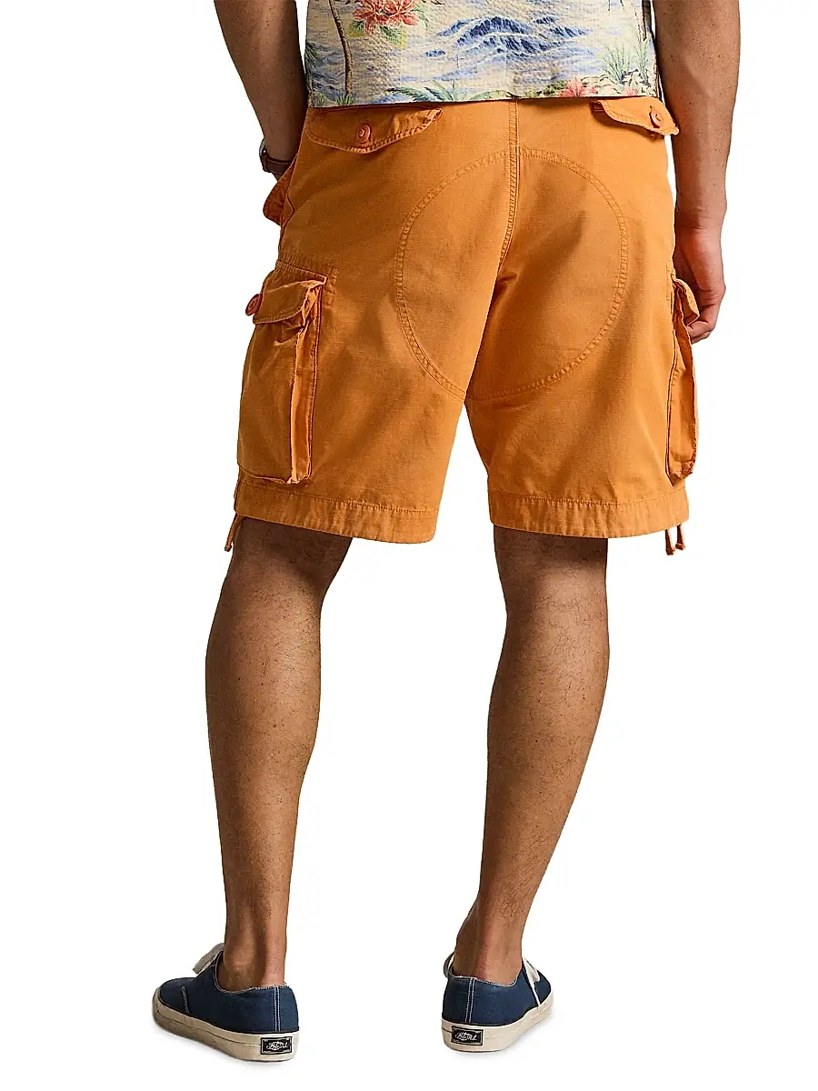 Polo Ralph Lauren Men's Garment-Dyed Ripstop Cargo Shorts | Thumbnail 4 Polo Ralph Lauren Men's Garment-Dyed Ripstop Cargo Shorts | Thumbnail 4