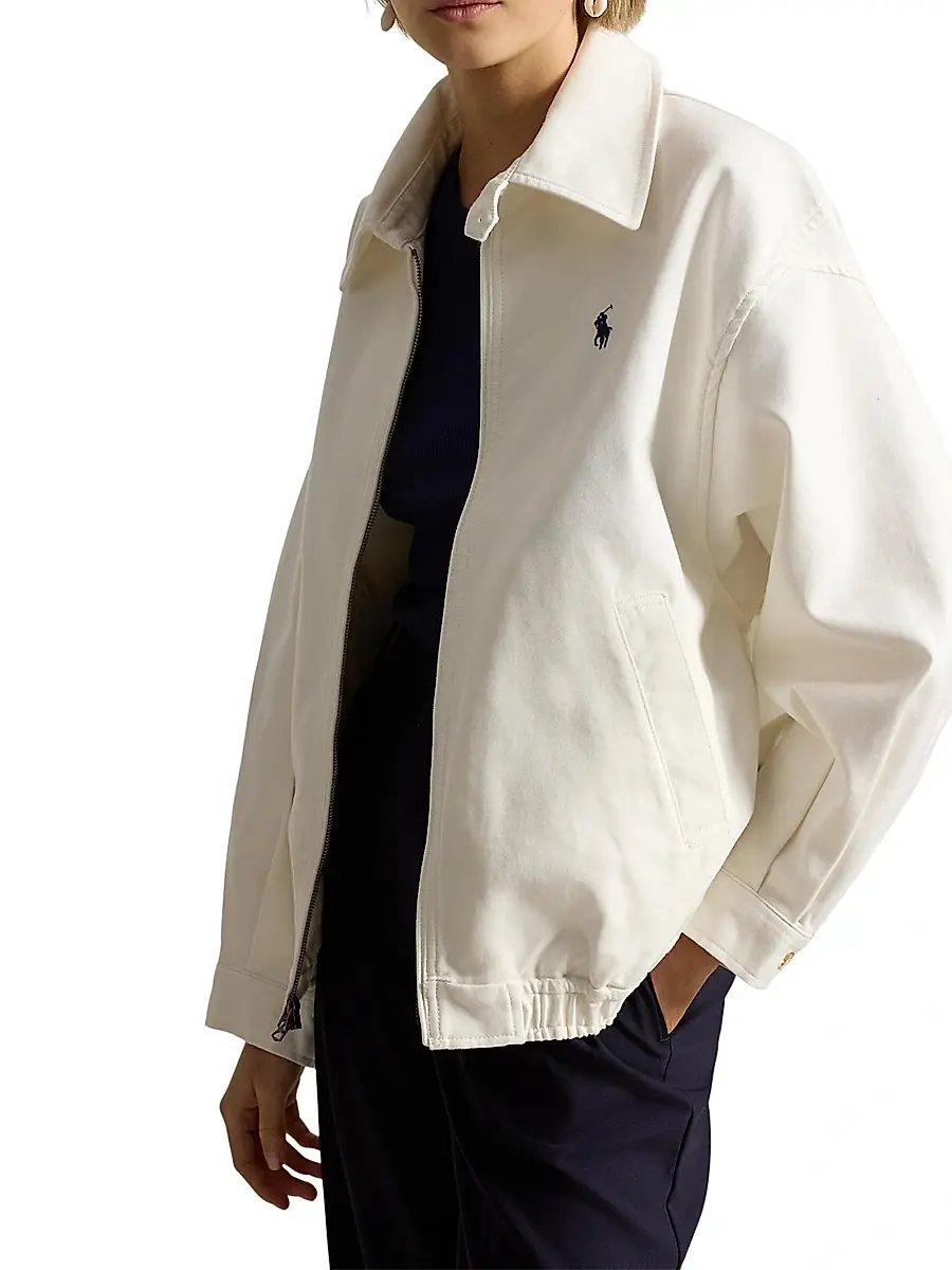 Polo Ralph Lauren Women's Double-Faced Cotton Bomber Jacket | Thumbnail 3 Polo Ralph Lauren Women's Double-Faced Cotton Bomber Jacket | Thumbnail 3